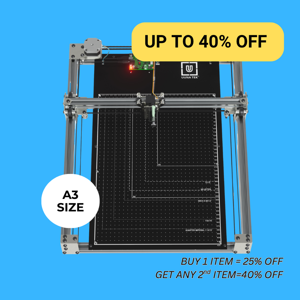 iDraw H SE A3 Pen Plotter Preassemblato per Arte Generativa, Coding Creativo e Disegno di Precisione