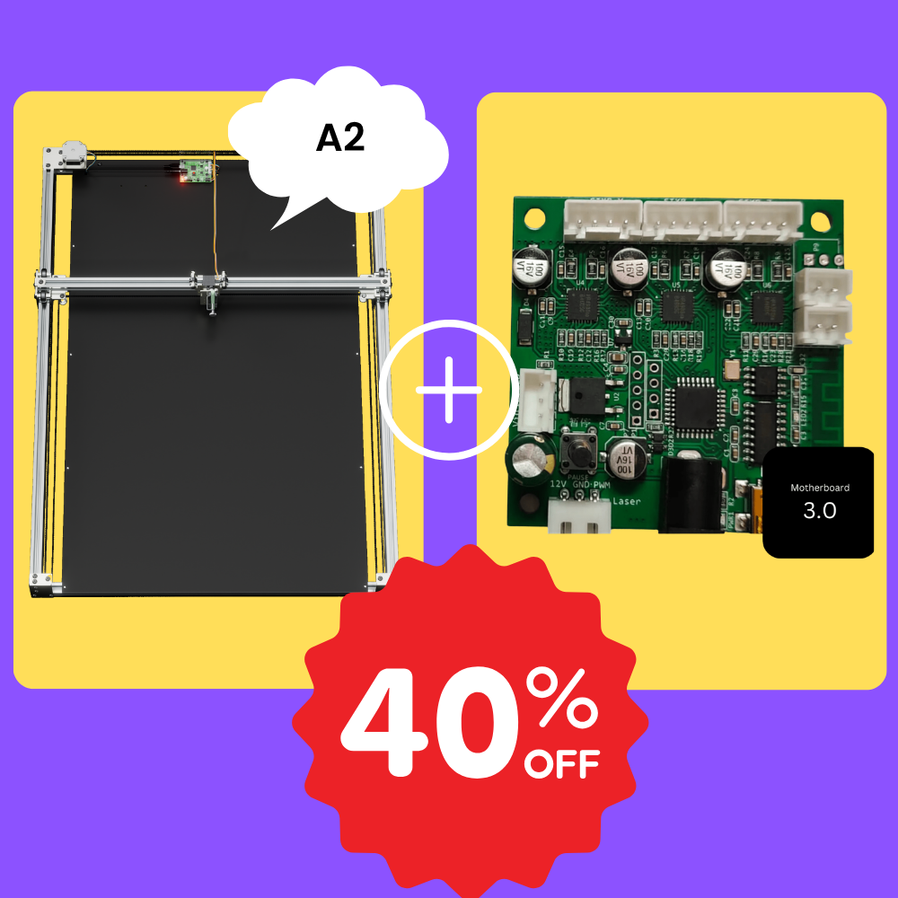 UUNA TEK 3.0 Plotter a penna A2 + Kit accessori Bundle