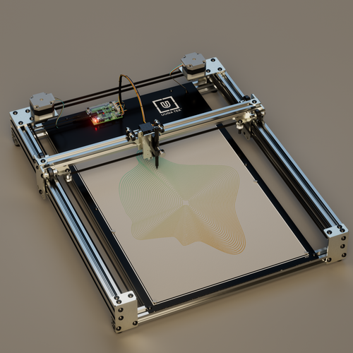 iDraw H SE A3 Pen Plotter Preassemblato per Arte Generativa, Coding Creativo e Disegno di Precisione