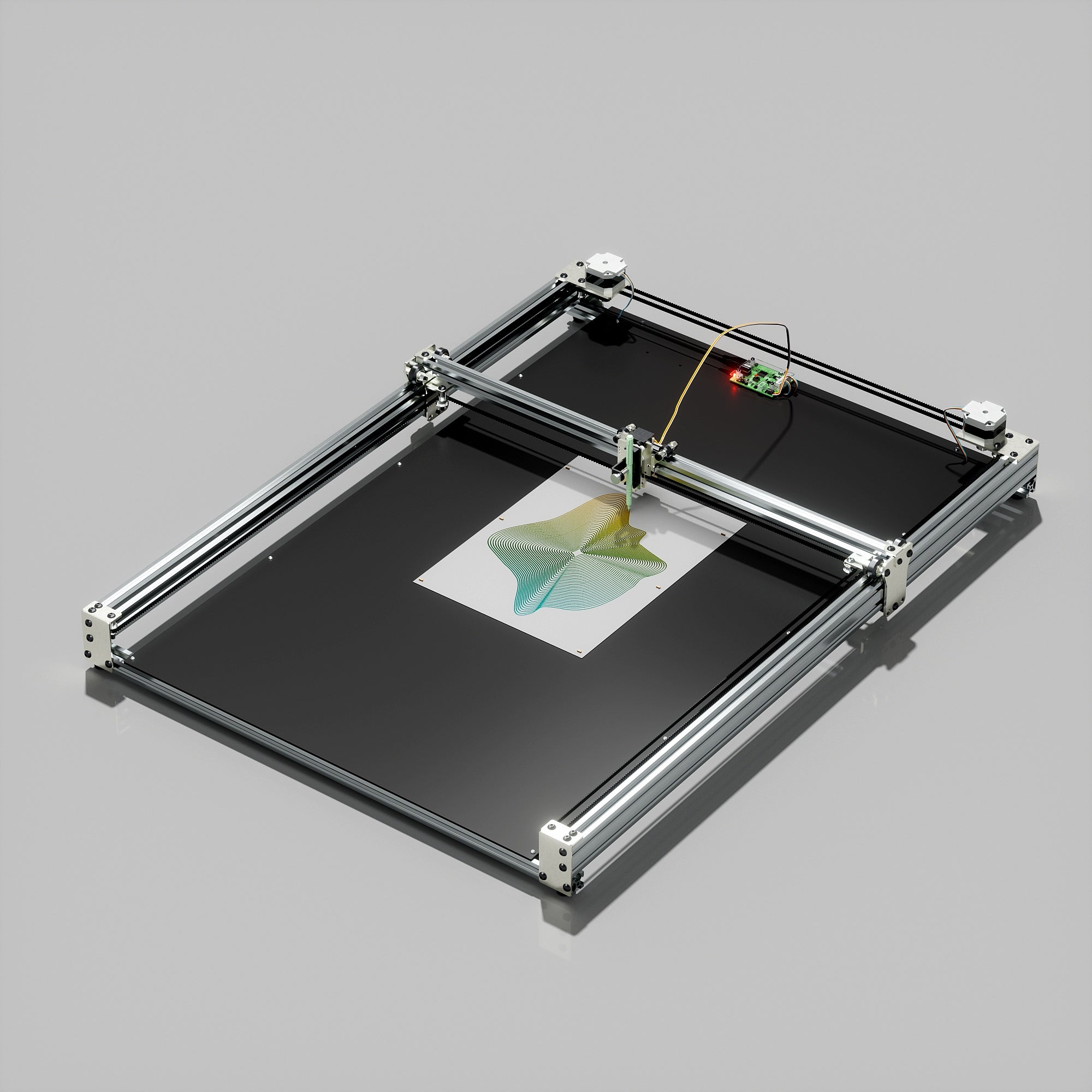 iDraw H SE Pen Plotter Preassemblato A3/A2 Robot da Disegno per Arte Generativa e Lavori Creativi ad Alta Precisione