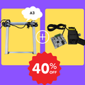 iDraw H Plotter a penna A3 + Testa laser da 2,5W Bundle