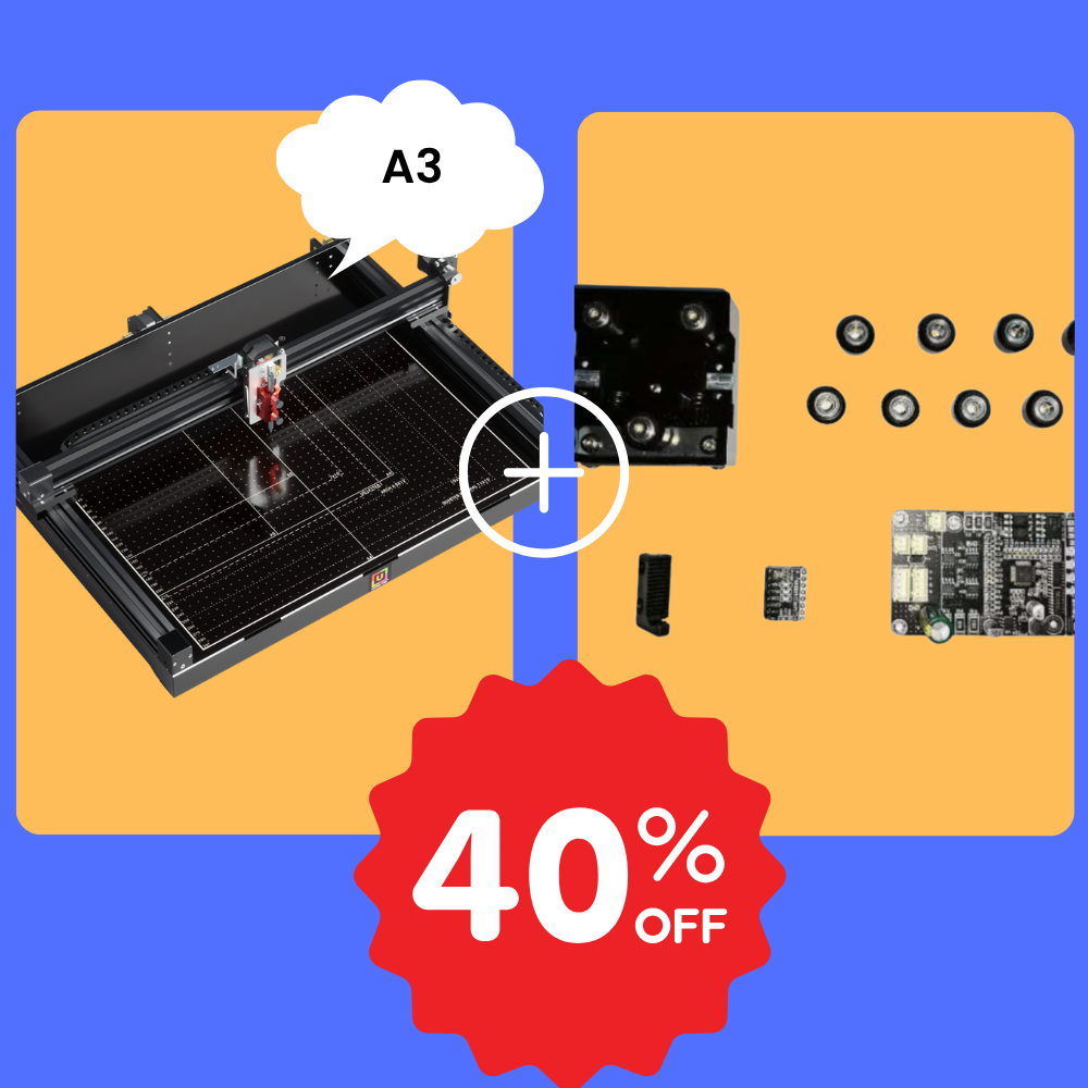 UUNA TEK 3.0 Plotter a penna A3 + Kit accessori Bundle