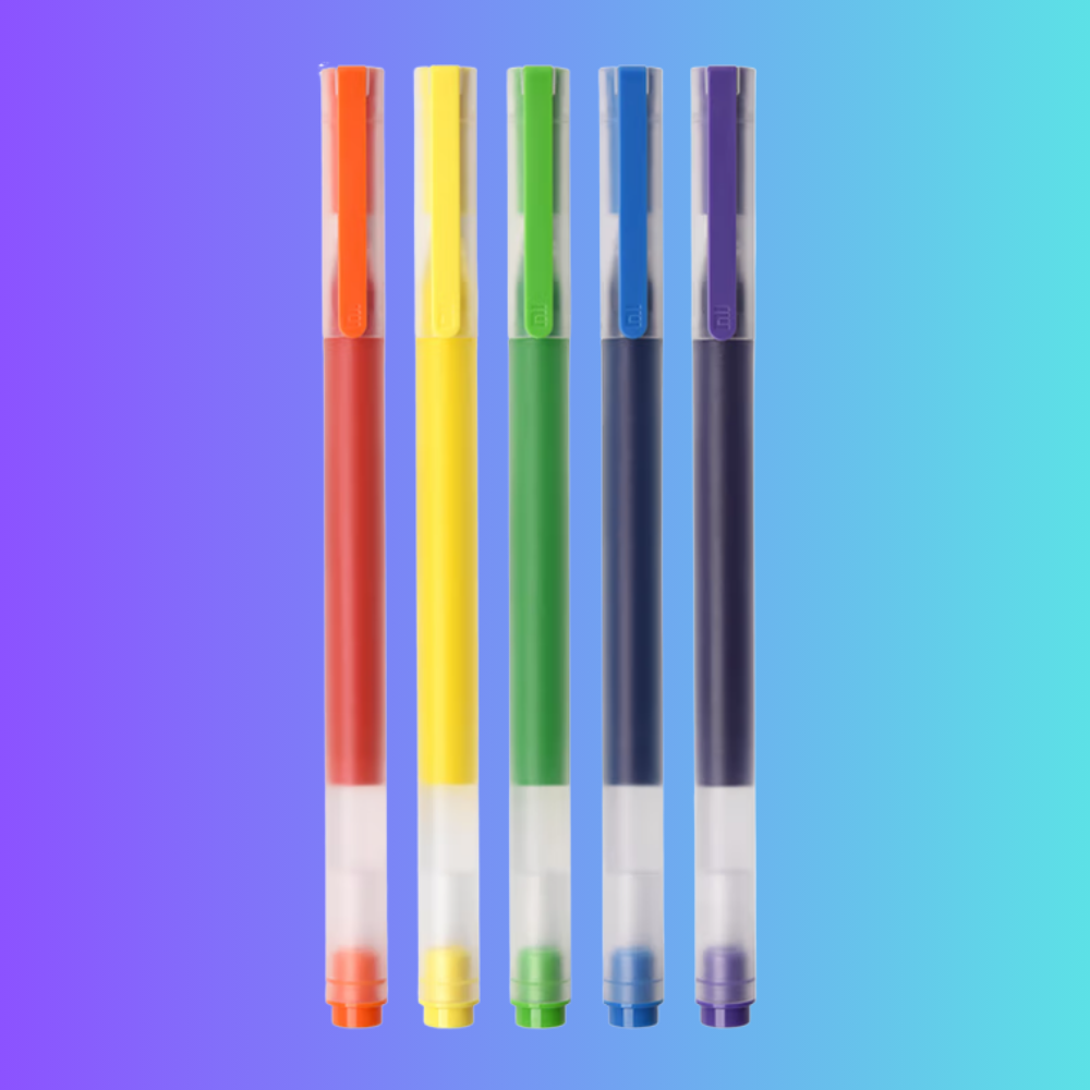Penna Stilografica a 5 Colori a Rapida Asciugatura 0,5mm per iDraw Pen Plotter Disegno e Scrittura